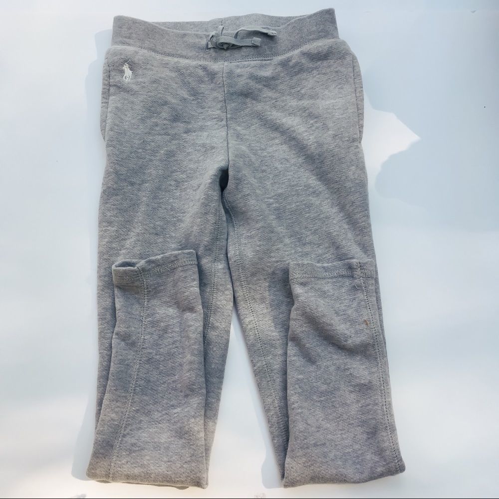 Polo
Ralph Lauren classic grey sweatpants.